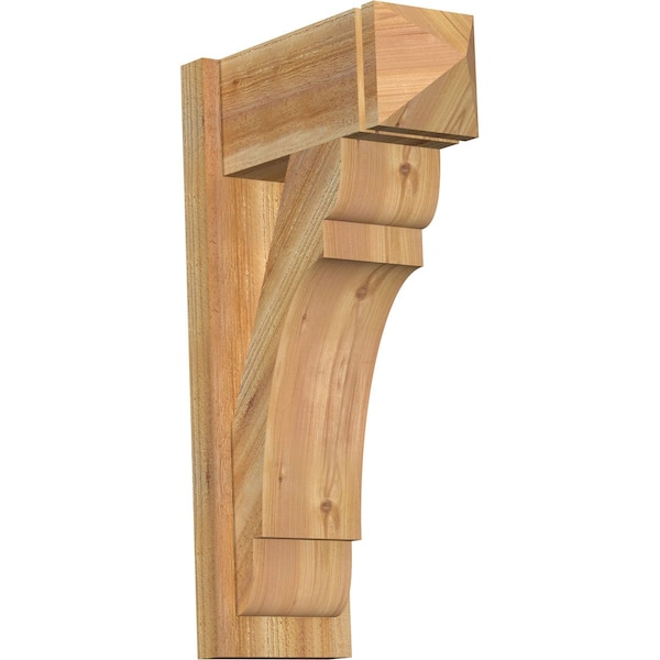 Ekena Millwork Olympic Arts & Crafts Rough Sawn Outlooker, Western Red Cedar, 8"W x 18"D x 30"H OUT08X18X30OLY03RWR - main
